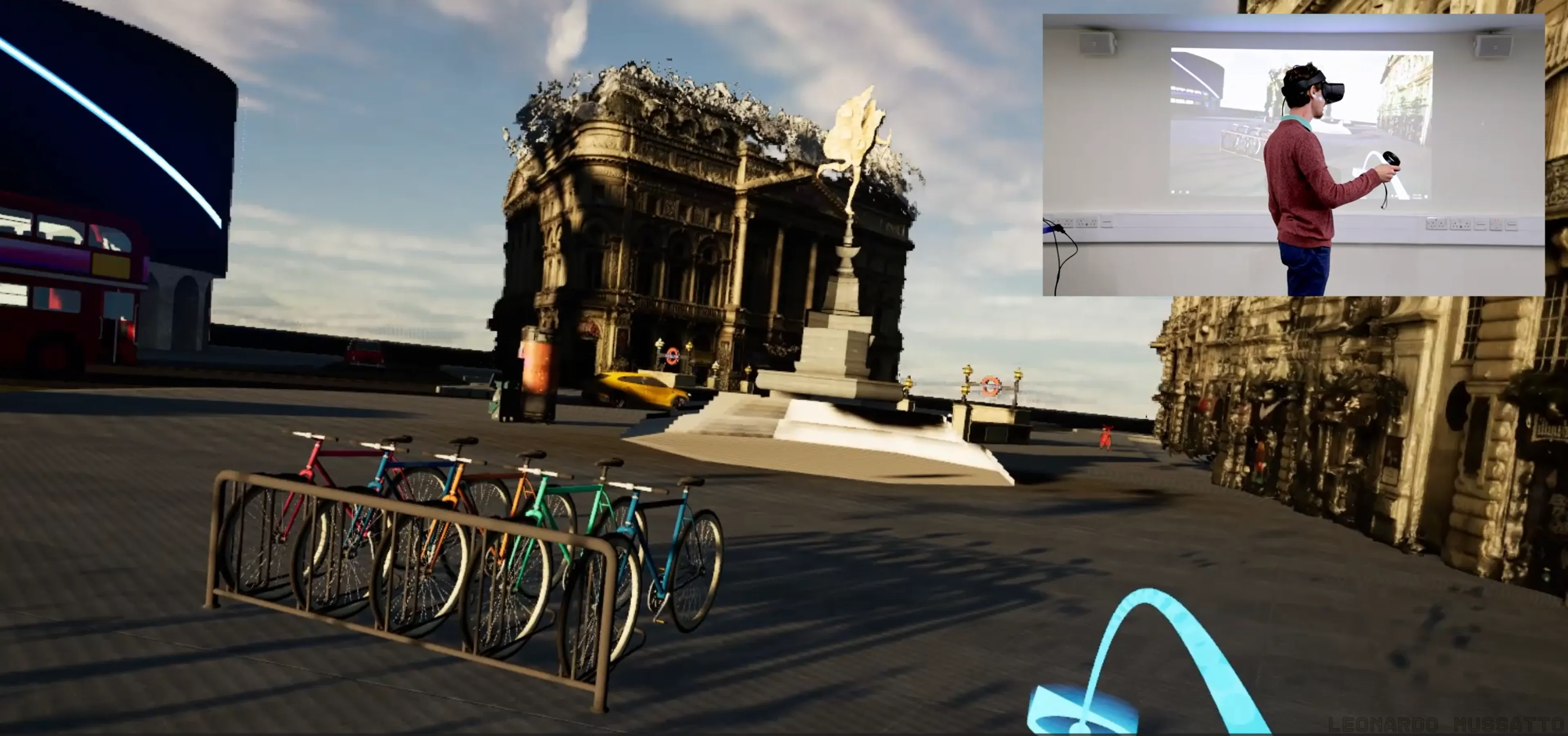 Present scene rendered during a test