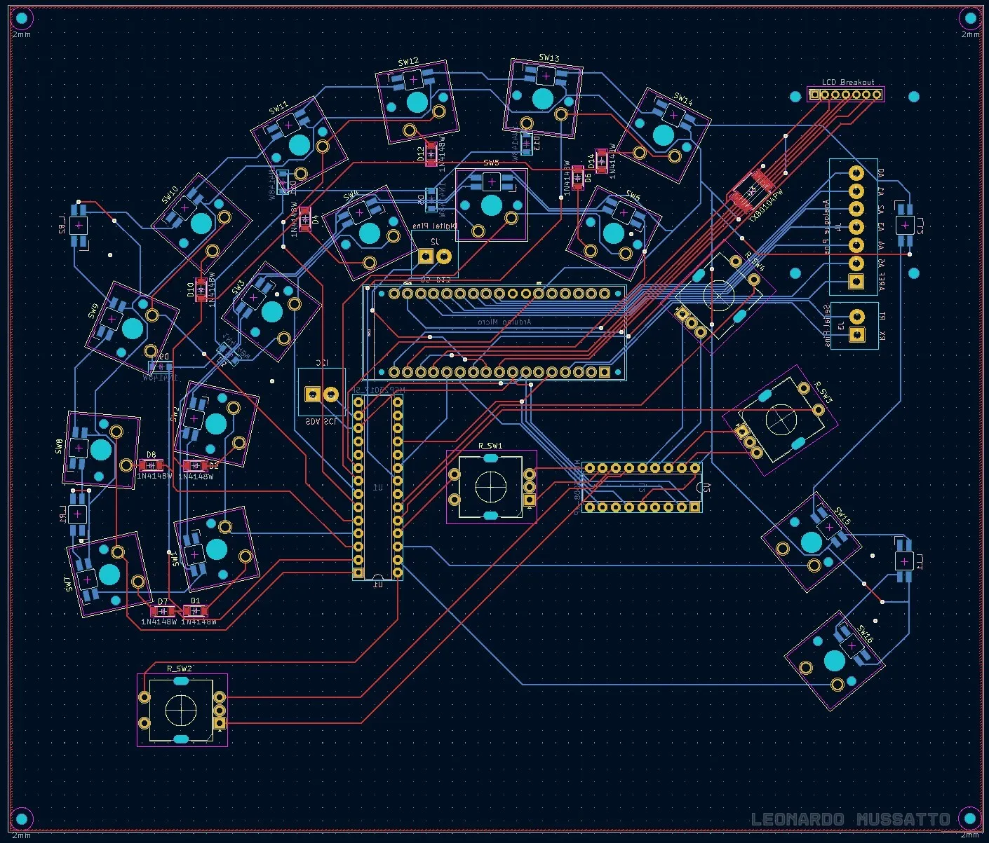 PCB traces in KiCad