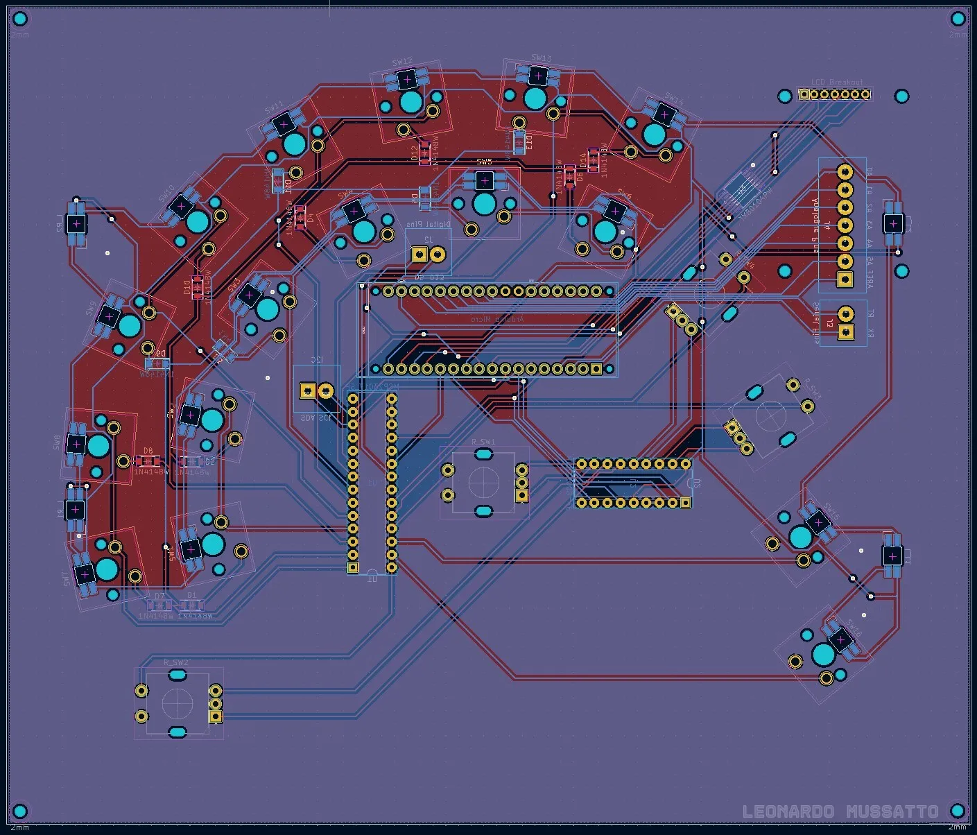 PCB back layer